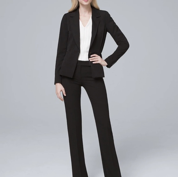 White House/Black Market Black Pant Size 4 Long - Picture 2 of 8